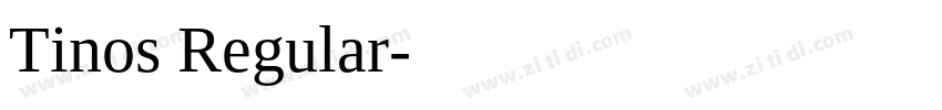 Tinos Regular字体转换
